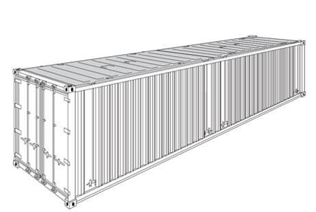 image hard top container 40'